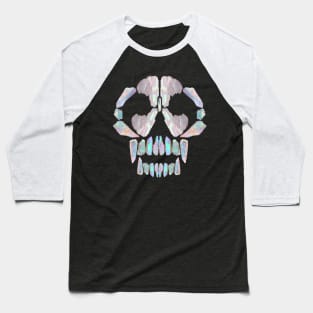 Aurora Crystal Skull Baseball T-Shirt